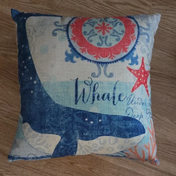 Nautical Themed Throw Pillows Set - Picture 2 of 4